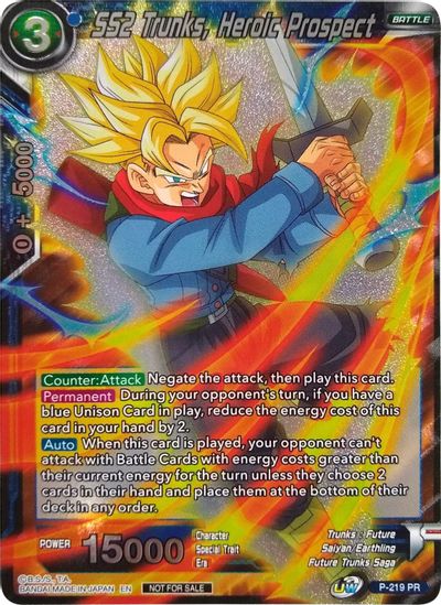 SS2 Trunks, Heroic Prospect (Player's Choice) (P-219) [Promotion Cards] | Total Play