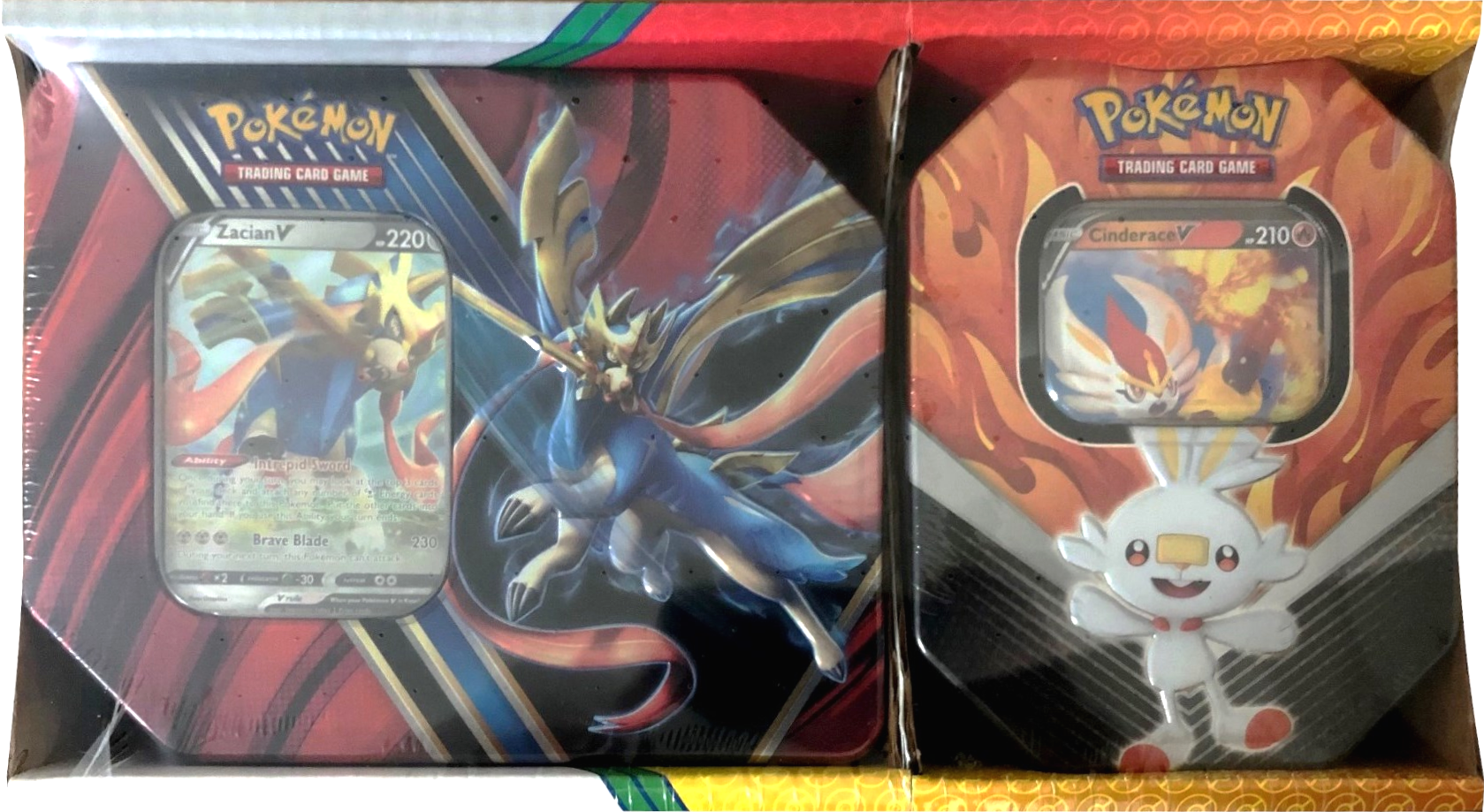 Legends of Galar/Galar Partners - 2-Pack Tin (Zacian V & Cinderace V) | Total Play