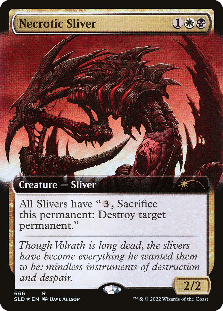 Necrotic Sliver (Extended Art) [Secret Lair Drop Promos] | Total Play