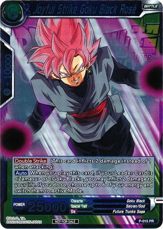 Joyful Strike Goku Black Rose (Metallic Foil) (Event Pack 2018) (P-015) [Promotion Cards] | Total Play