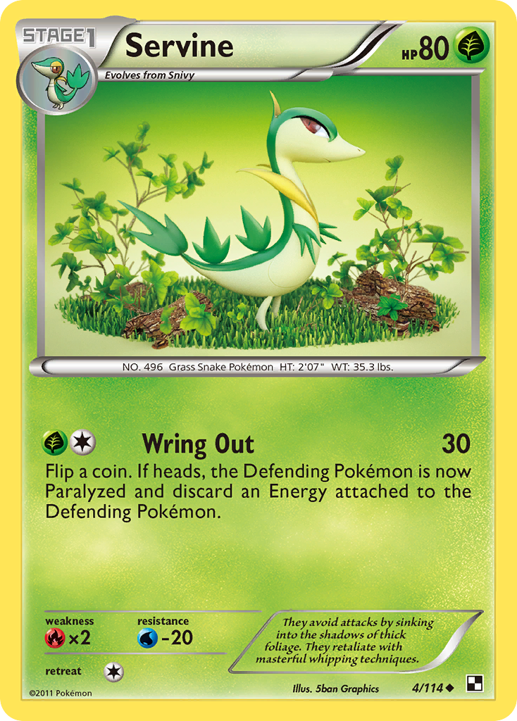 Servine (4/114) [Black & White: Base Set] | Total Play