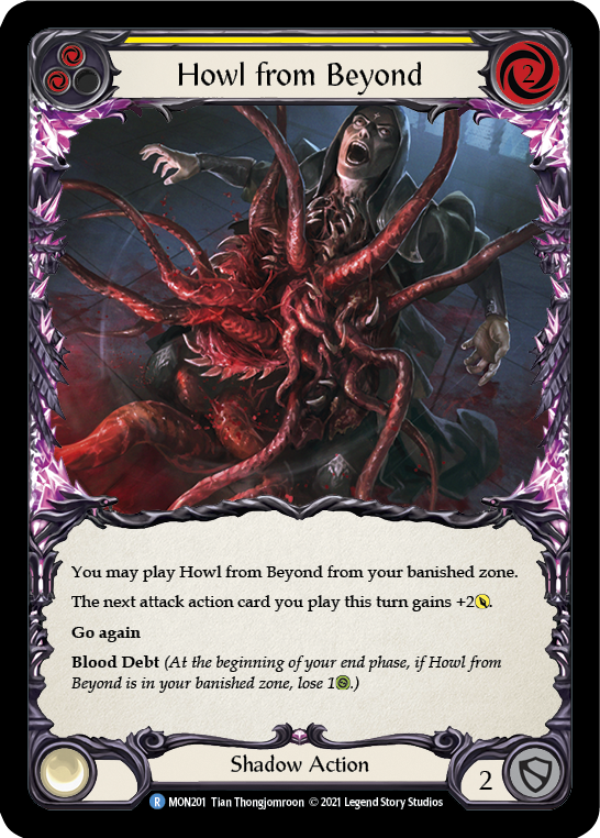 Howl from Beyond (Yellow) [MON201] (Monarch)  1st Edition Normal | Total Play