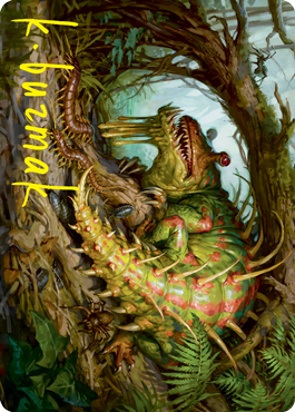 Blex, Vexing Pest Art Card (Gold-Stamped Signature) [Strixhaven: School of Mages Art Series] | Total Play