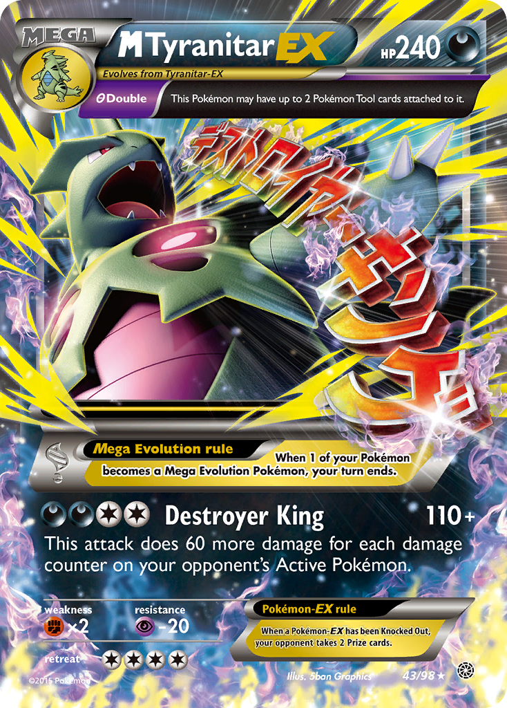 M Tyranitar EX (43/98) [XY: Ancient Origins] | Total Play