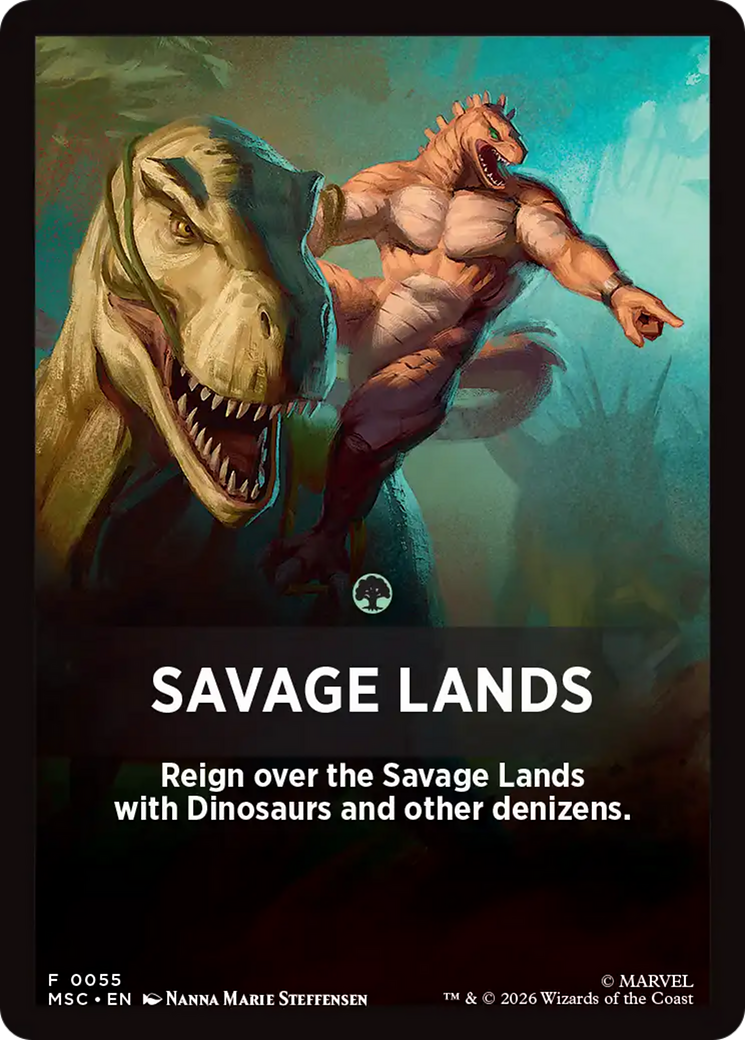 Savage Lands Theme Card [Marvel Super Heroes Commander] | Total Play