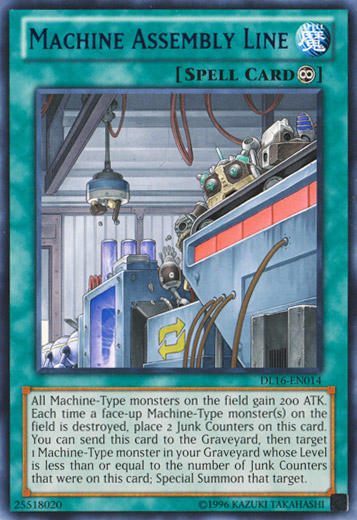 Machine Assembly Line (Blue) [DL16-EN014] Rare | Total Play