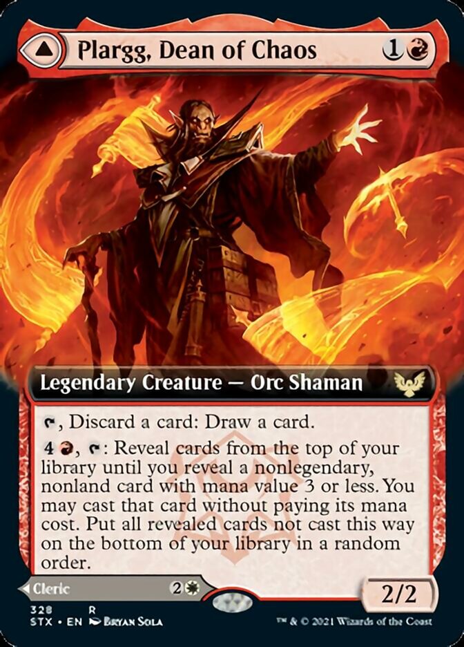 Plargg, Dean of Chaos // Augusta, Dean of Order (Extended Art) [Strixhaven: School of Mages] | Total Play