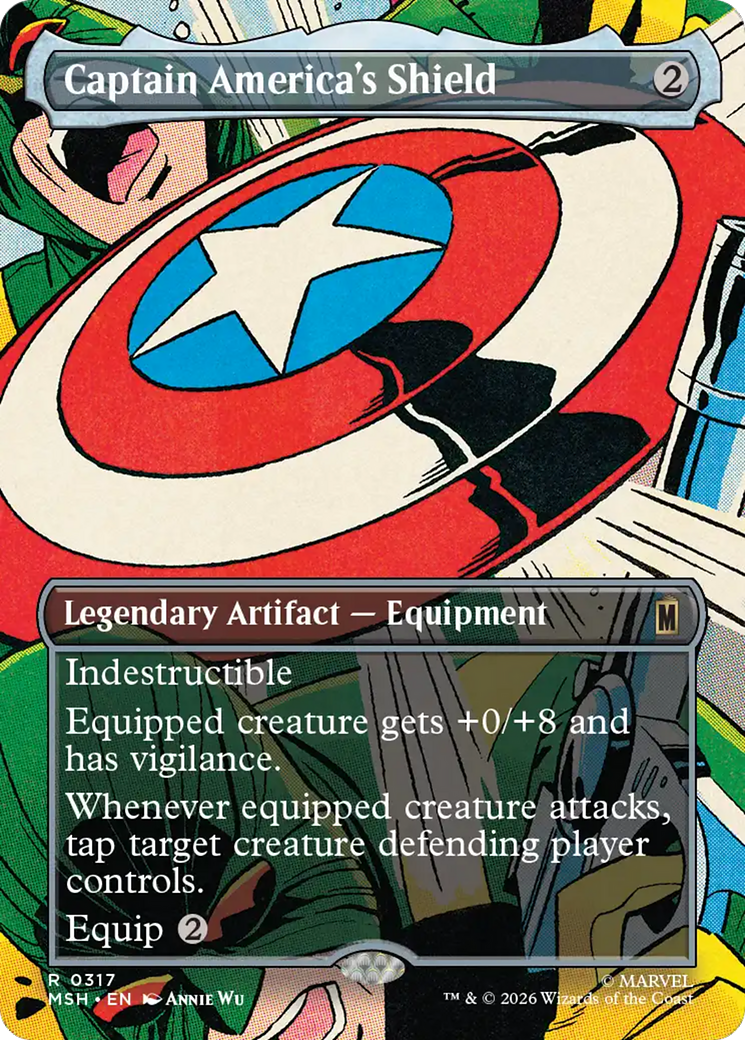 Captain America's Shield (Borderless) (0317) [Marvel Super Heroes] | Total Play