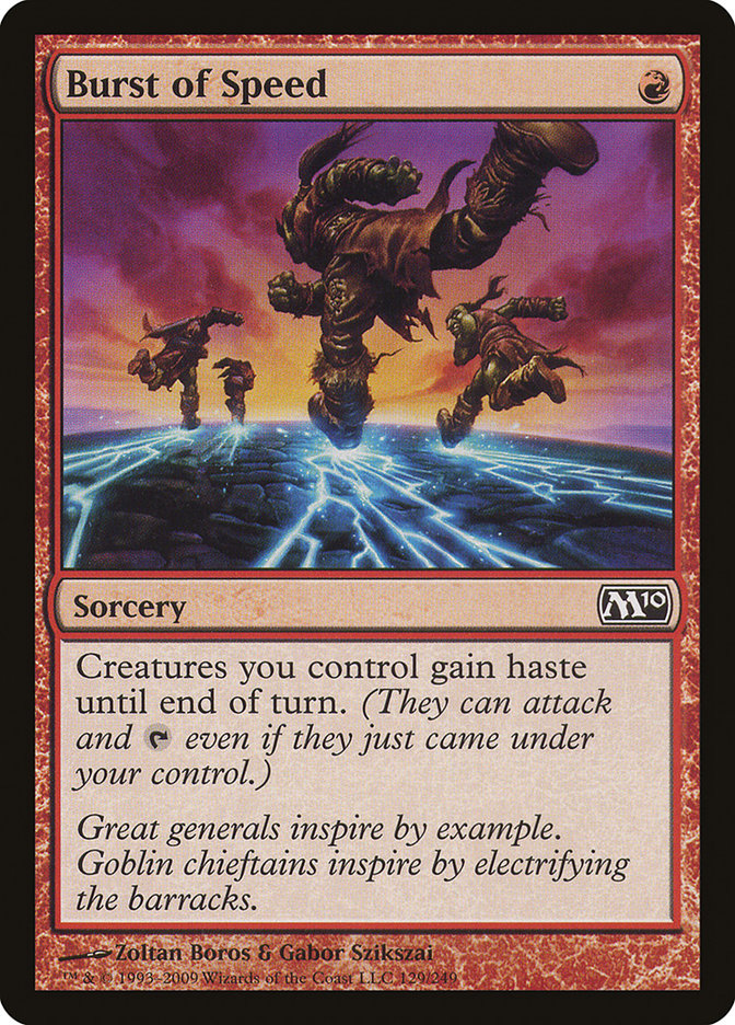 Burst of Speed [Magic 2010] | Total Play