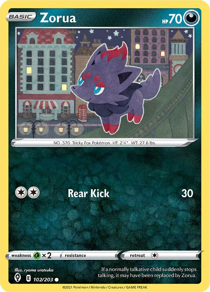 Zorua (102/203) [Sword & Shield: Evolving Skies] | Total Play