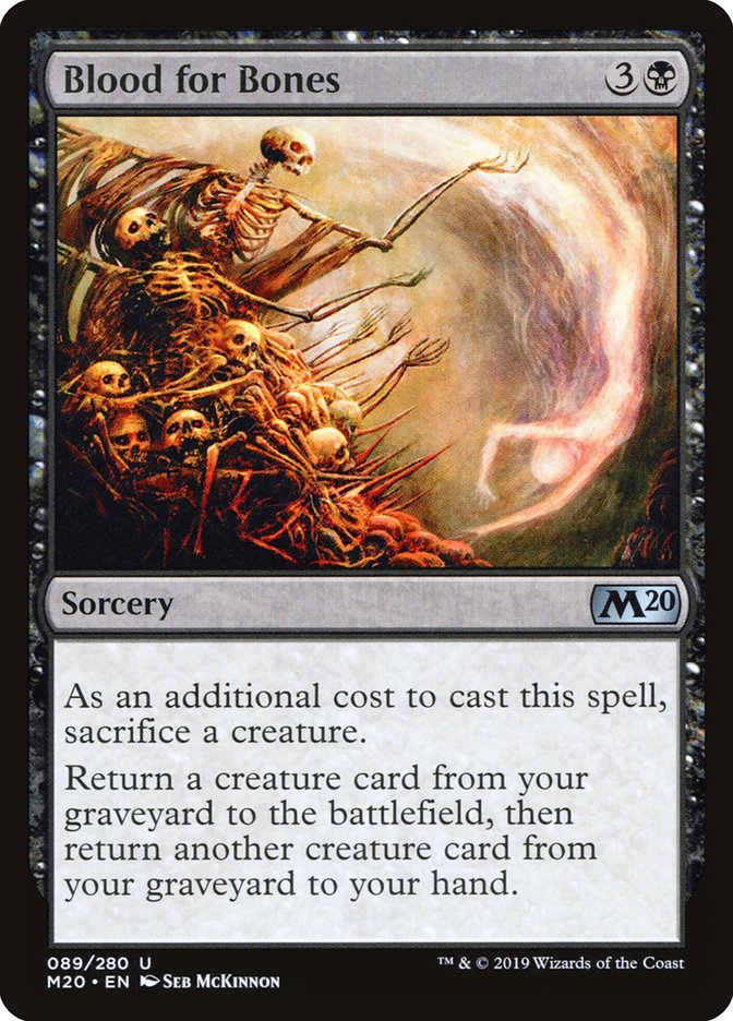 Blood for Bones [Core Set 2020] | Total Play