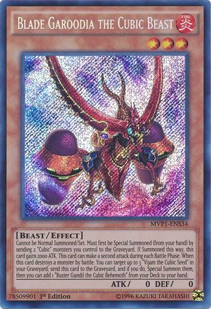 Blade Garoodia the Cubic Beast [MVP1-ENS34] Secret Rare | Total Play