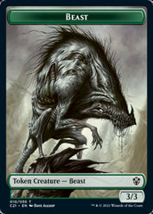 Beast (010) // Whale Double-Sided Token [Commander 2021 Tokens] | Total Play