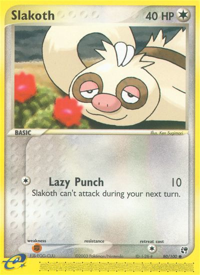 Slakoth (80/100) [EX: Sandstorm] | Total Play