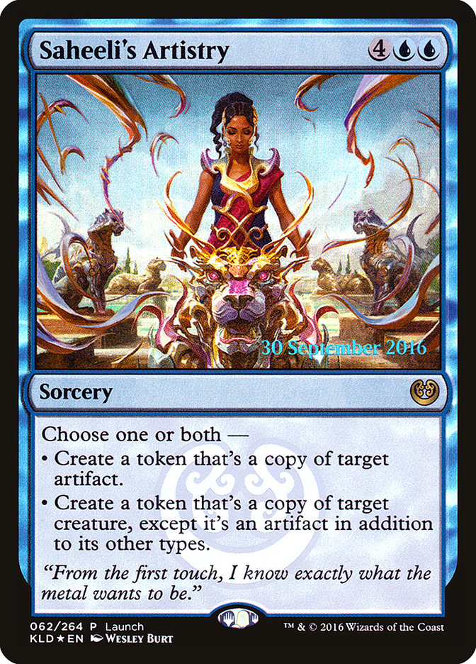 Saheeli's Artistry (Launch) [Kaladesh Promos] | Total Play