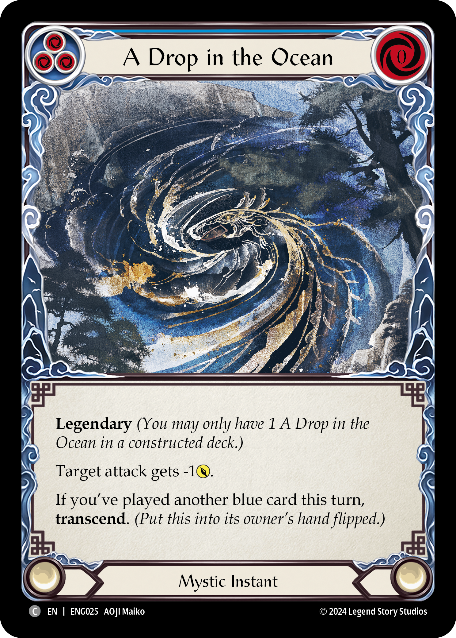 A Drop in the Ocean [ENG025] (Part the Mistveil Enigma Blitz Deck) | Total Play