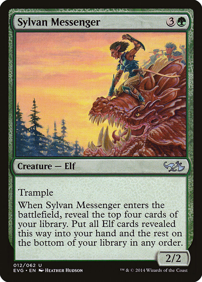 Sylvan Messenger (Elves vs. Goblins) [Duel Decks Anthology] | Total Play
