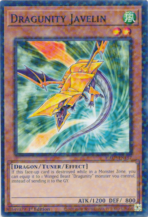Dragunity Javelin (Duel Terminal) [HAC1-EN157] Common | Total Play