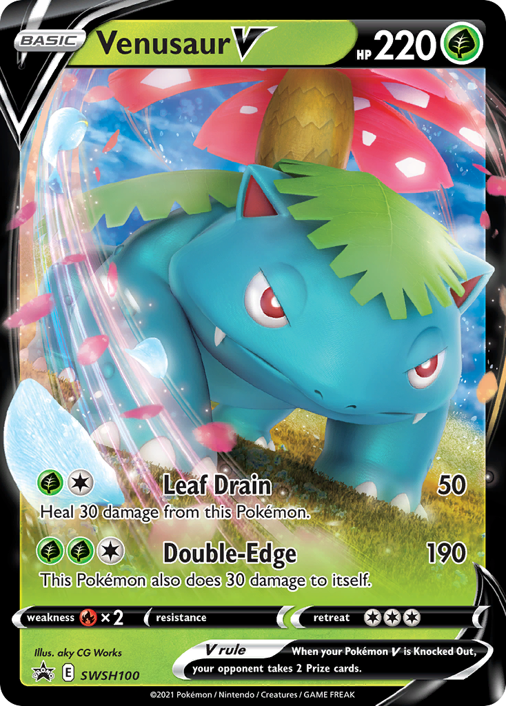 Venusaur V (SWSH100) [Sword & Shield: Black Star Promos] | Total Play