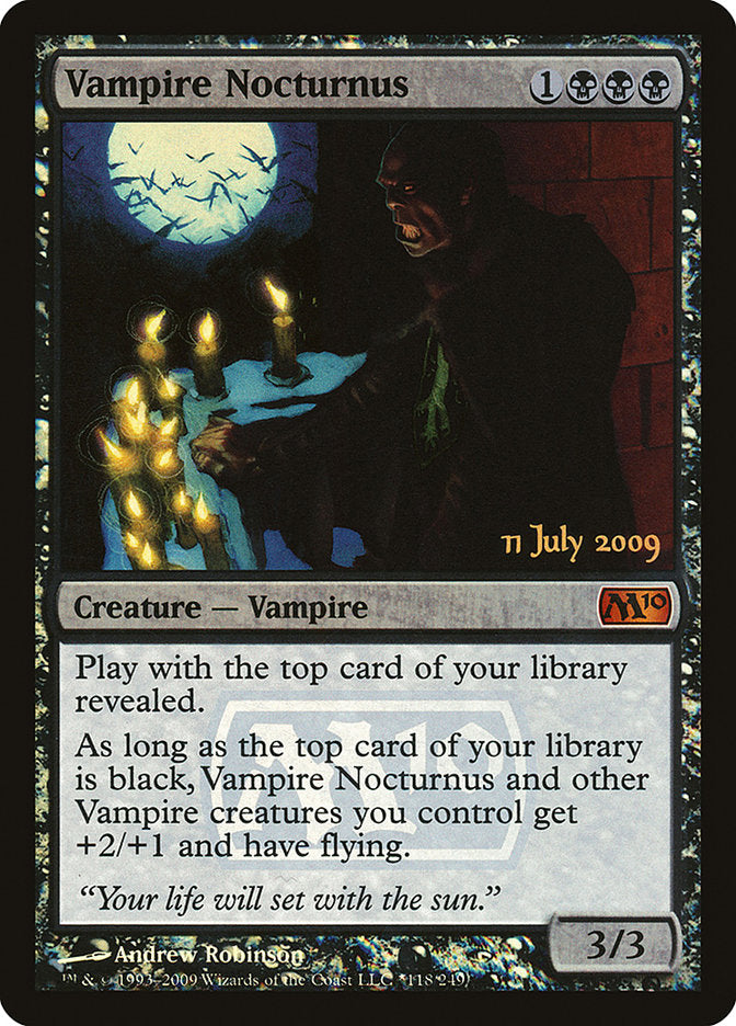 Vampire Nocturnus [Magic 2010 Prerelease Promos] | Total Play