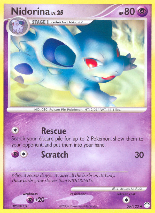 Nidorina (56/123) [Diamond & Pearl: Mysterious Treasures] | Total Play