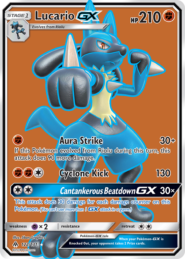 Lucario GX (122/131) [Sun & Moon: Forbidden Light] | Total Play