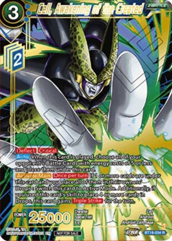 Cell, Awakening of the Created (Zenkai Cup 2022 Top 64) (BT18-034) [Tournament Promotion Cards] | Total Play