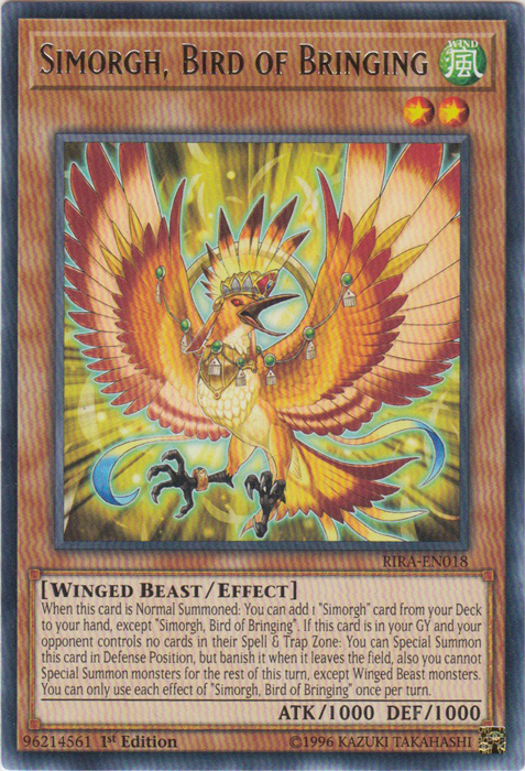 Simorgh, Bird of Bringing [RIRA-EN018] Rare | Total Play