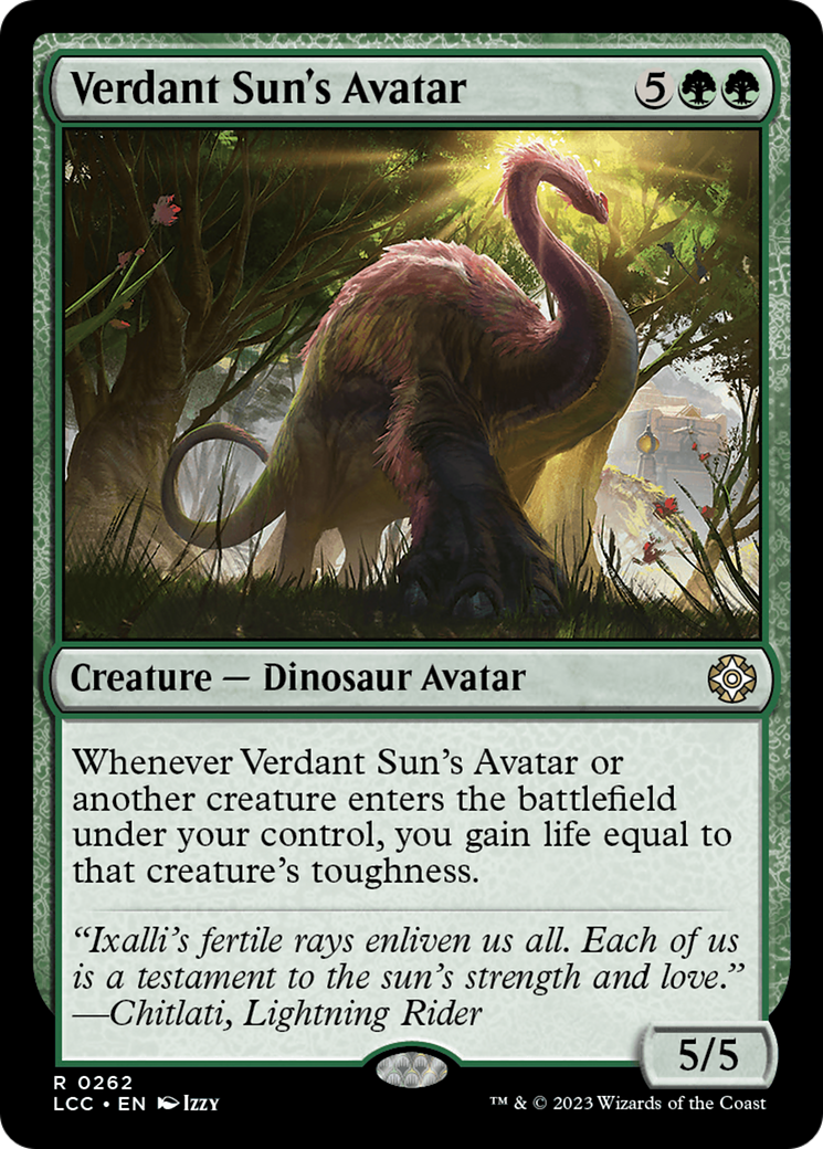 Verdant Sun's Avatar [The Lost Caverns of Ixalan Commander] | Total Play