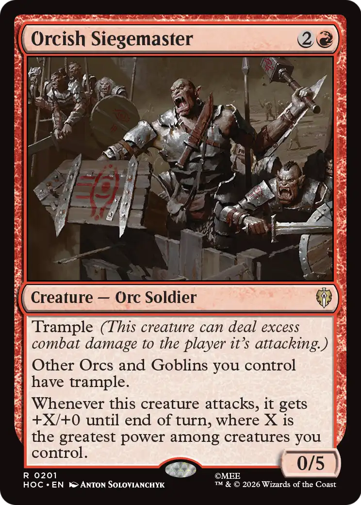 Orcish Siegemaster [The Hobbit: Eternal-Legal] | Total Play