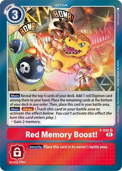 Red Memory Boost! [P-035] [Promotional Cards] | Total Play