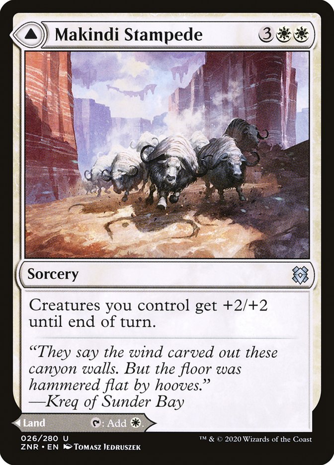 Makindi Stampede // Makindi Mesas [Zendikar Rising] | Total Play