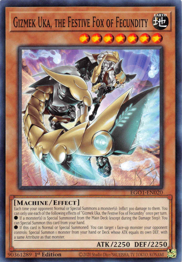 Gizmek Uka, the Festive Fox of Fecundity [EGO1-EN020] Common | Total Play