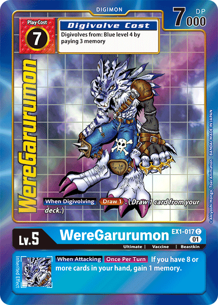 WereGarurumon [EX1-017] (Alternate Art) [Classic Collection] | Total Play