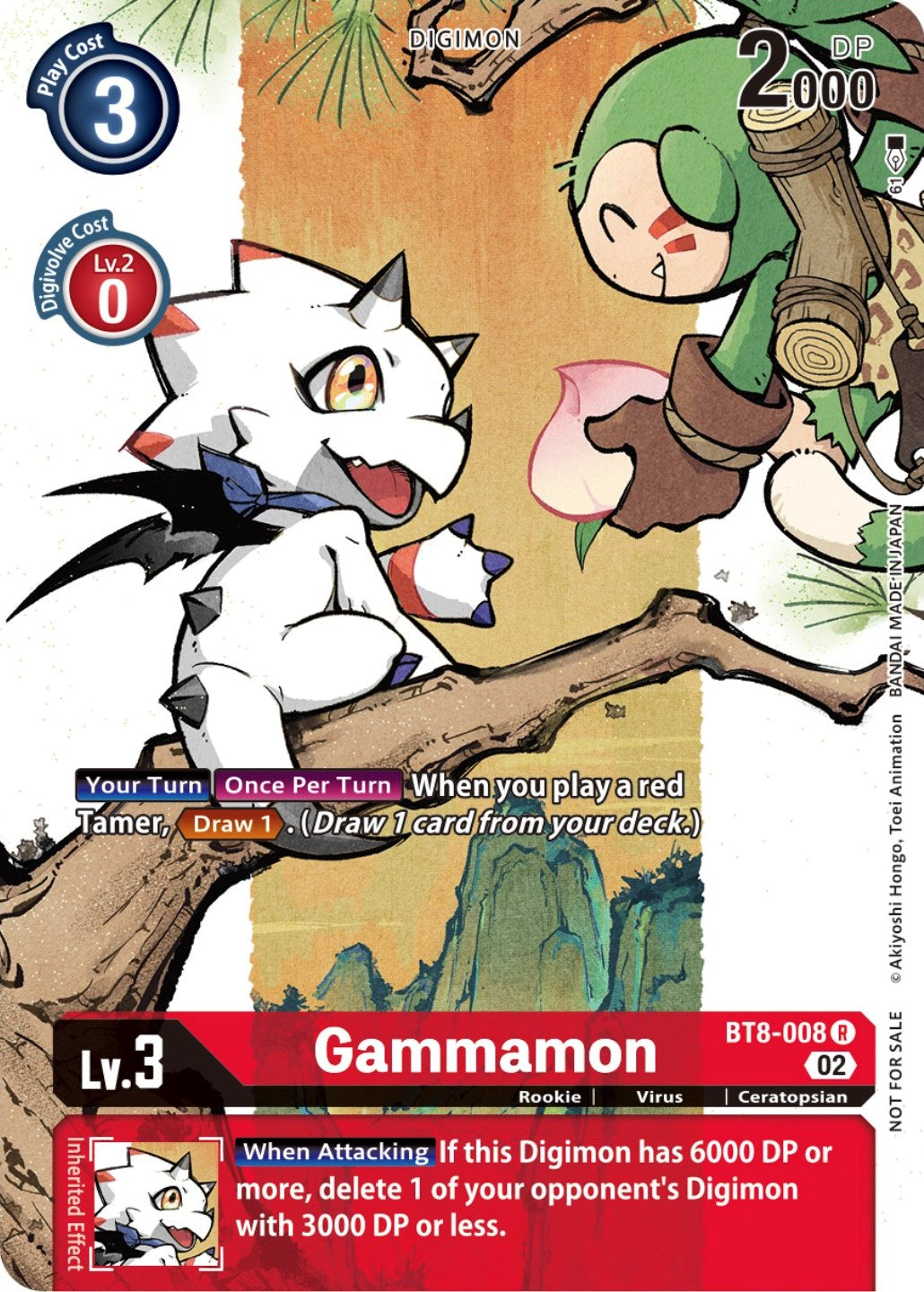 Gammamon [BT8-008] (Digimon Illustration Competition Promotion Pack) [New Awakening Promos] | Total Play