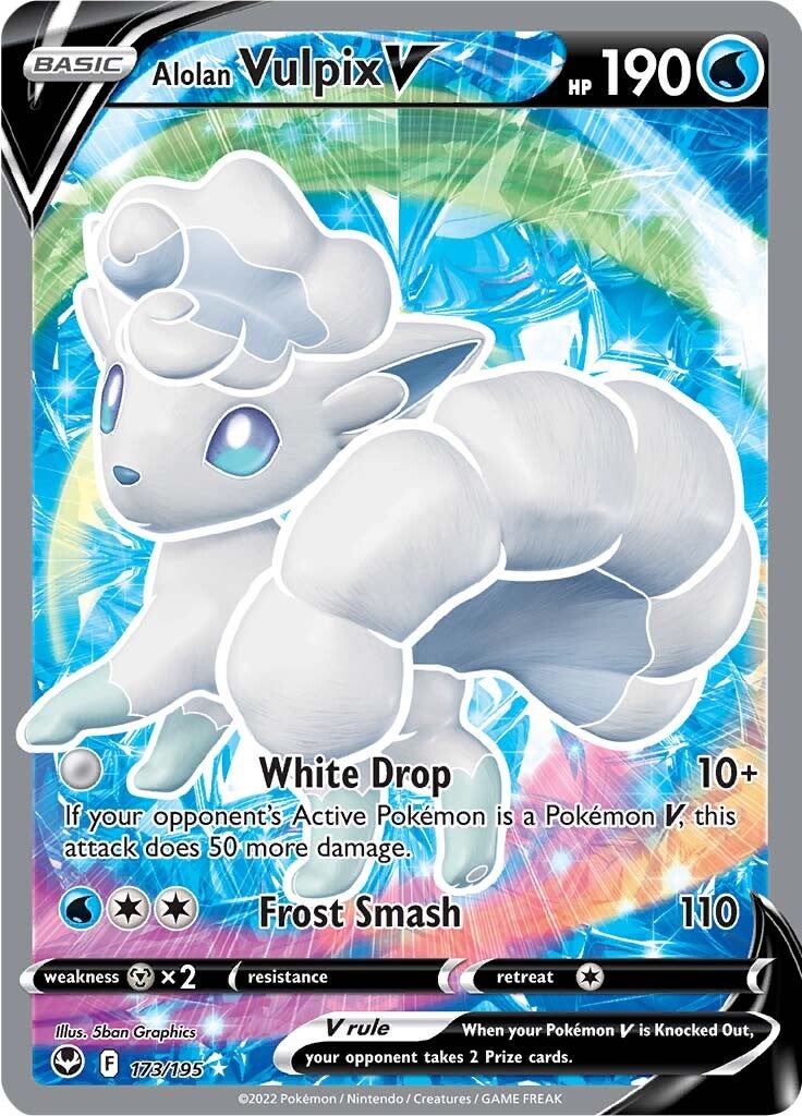 Alolan Vulpix V (173/195) [Sword & Shield: Silver Tempest] | Total Play