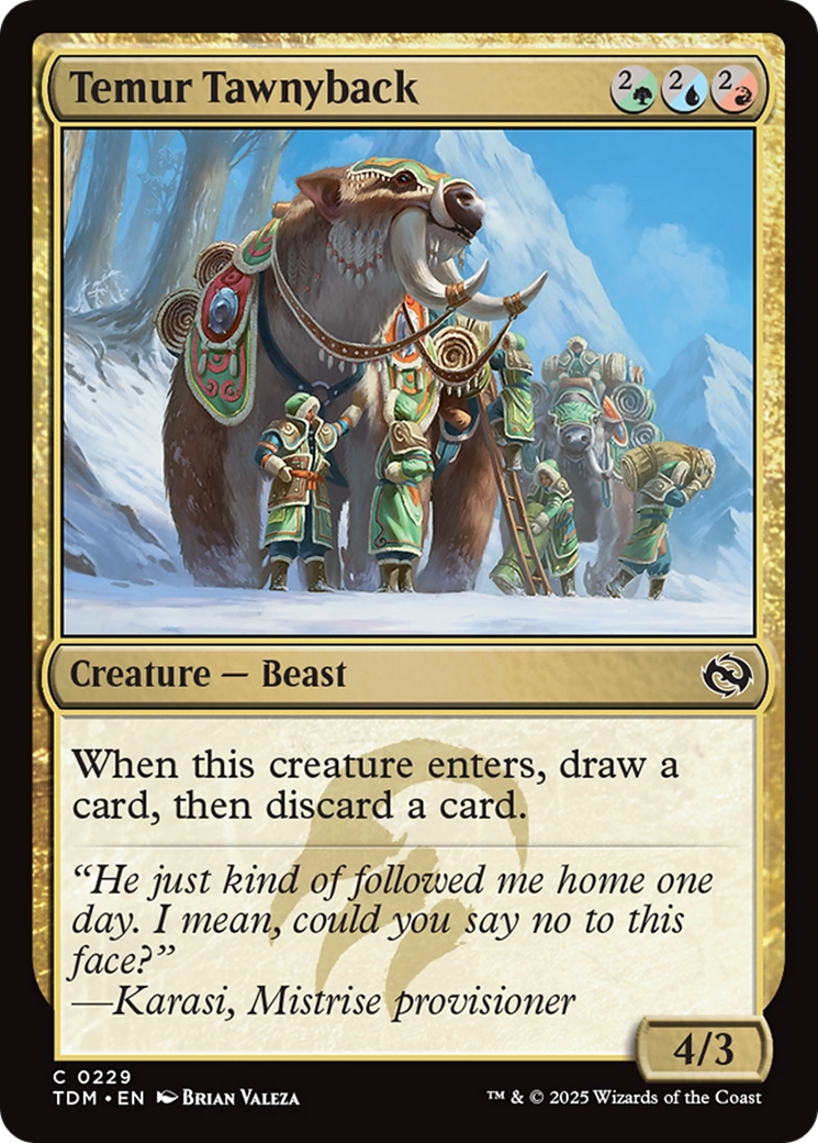 Temur Tawnyback [Tarkir: Dragonstorm] | Total Play