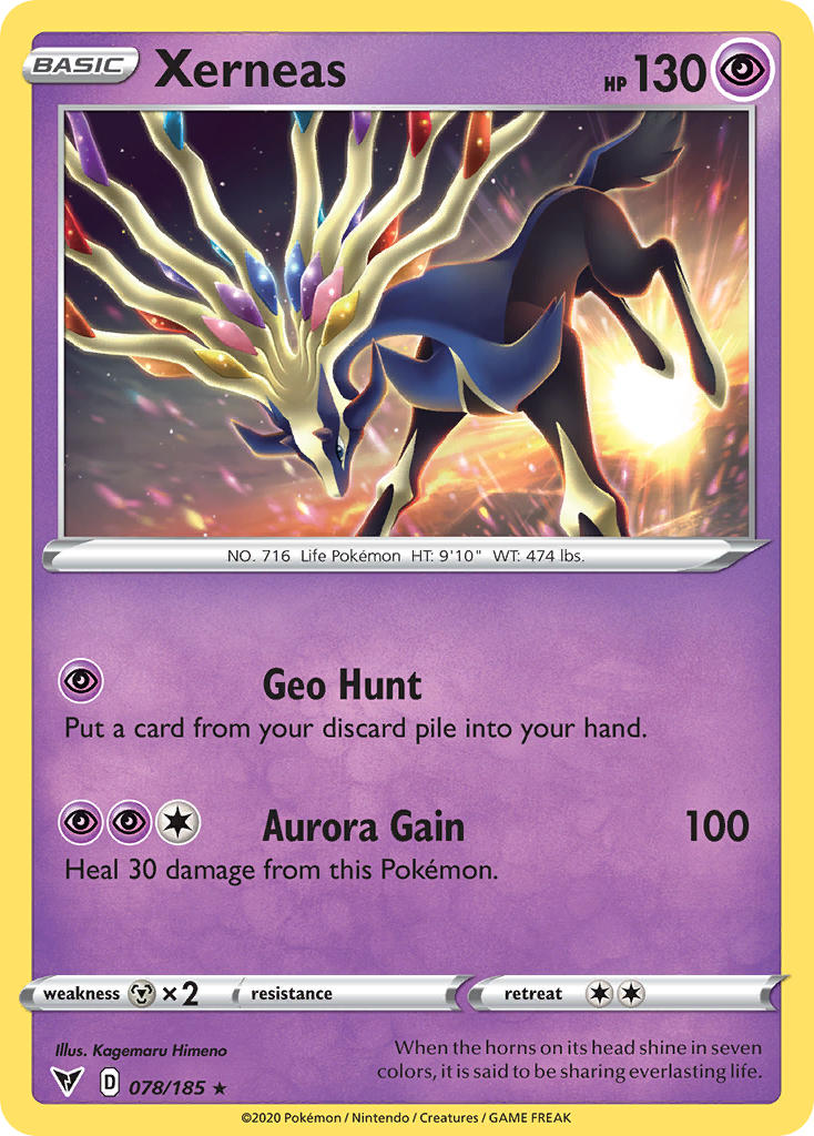 Xerneas (078/185) [Sword & Shield: Vivid Voltage] | Total Play