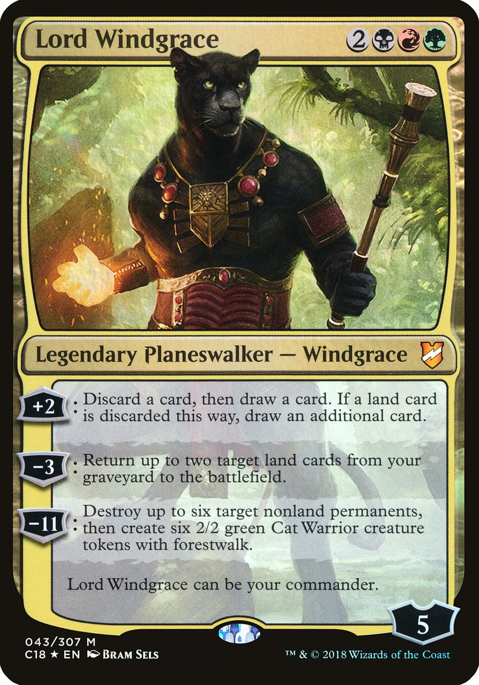 Lord Windgrace (Oversized) [Commander 2018 Oversized] | Total Play