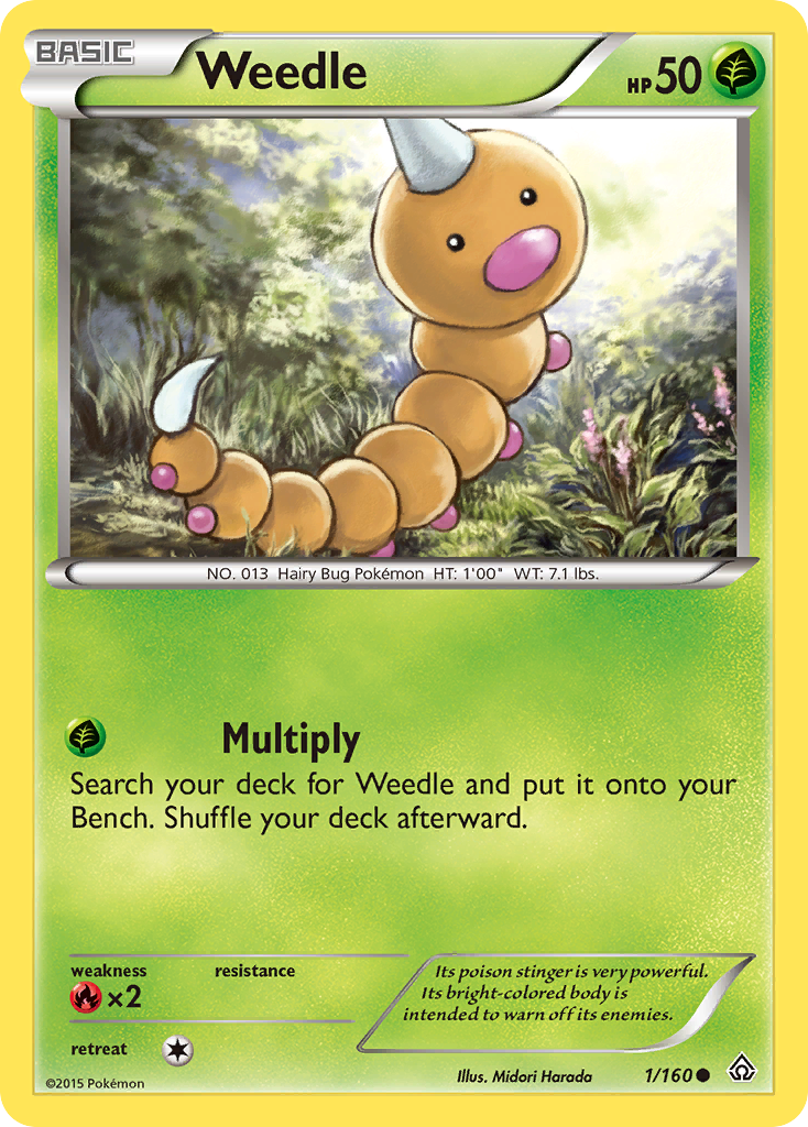 Weedle (1/160) [XY: Primal Clash] | Total Play