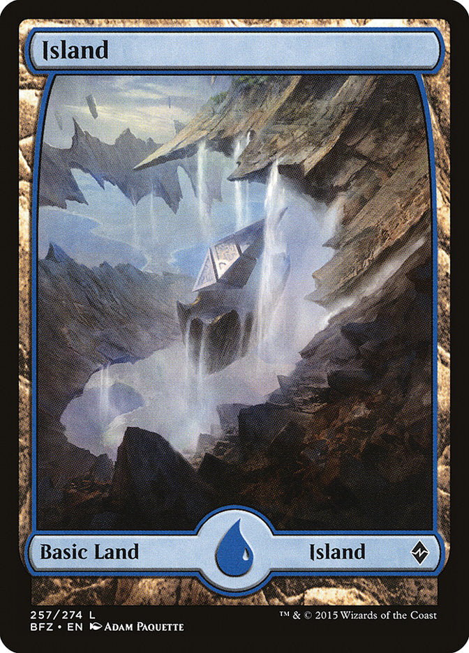 Island (257) (Full Art) [Battle for Zendikar] | Total Play