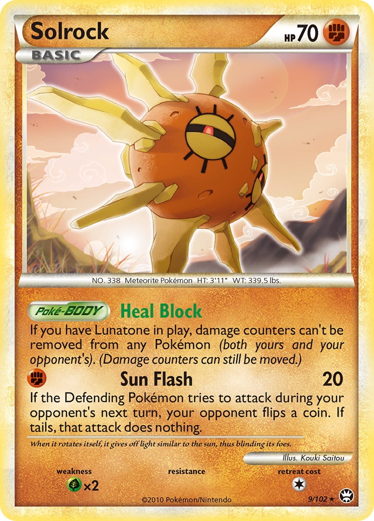 Solrock (9/102) [HeartGold & SoulSilver: Triumphant] | Total Play