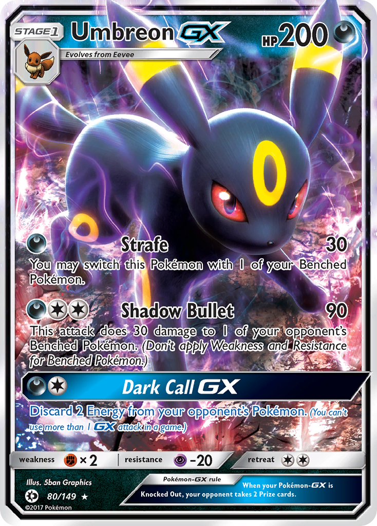 Umbreon GX (80/149) [Sun & Moon: Base Set] | Total Play