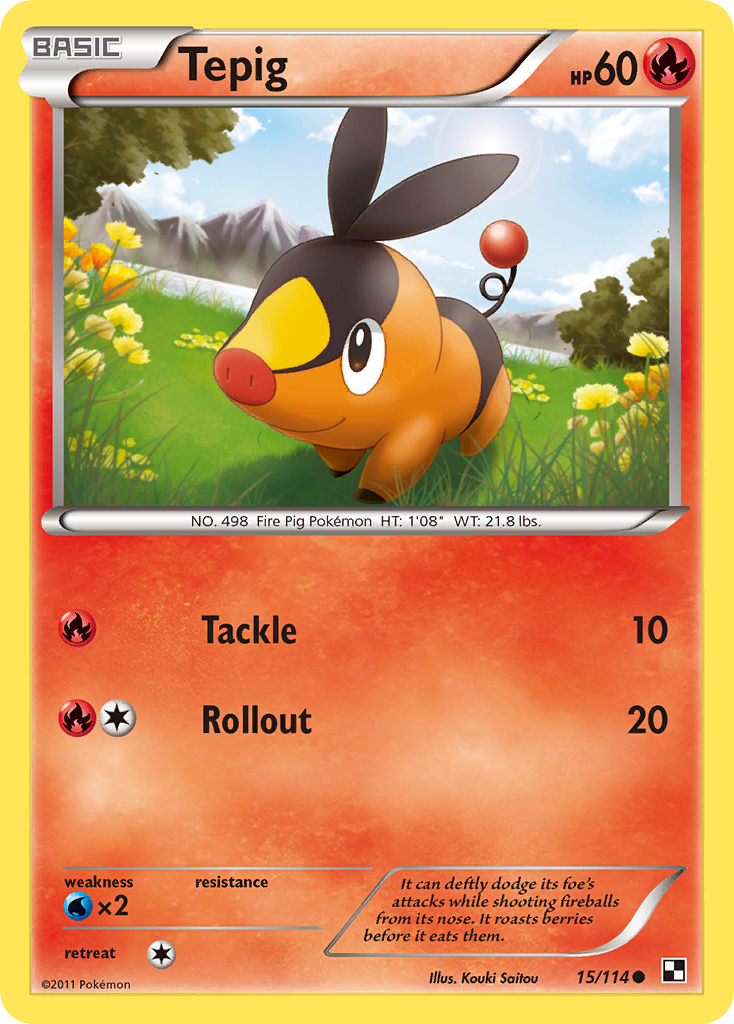 Tepig (15/114) [Black & White: Base Set] | Total Play