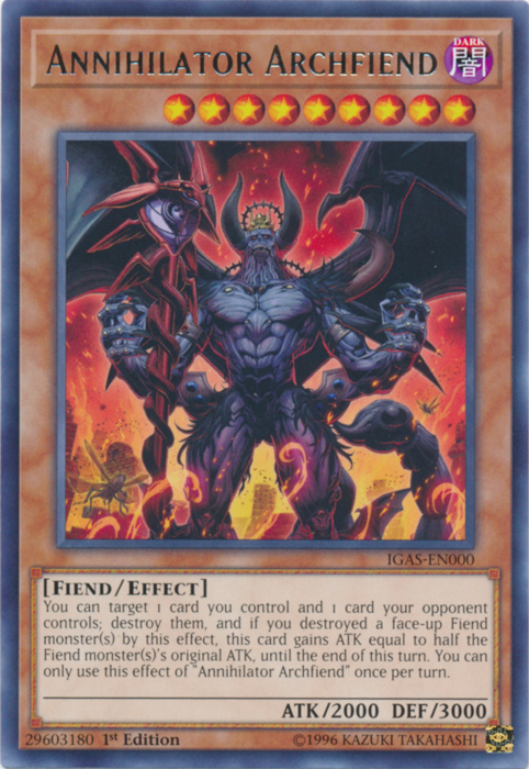 Annihilator Archfiend [IGAS-EN000] Rare | Total Play