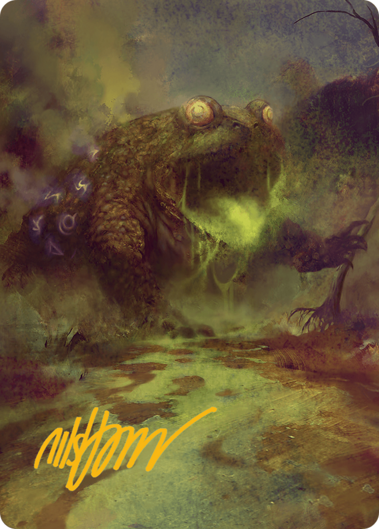 The Gitrog Monster Art Card (Gold-Stamped Signature) [Bloomburrow Art Series] | Total Play