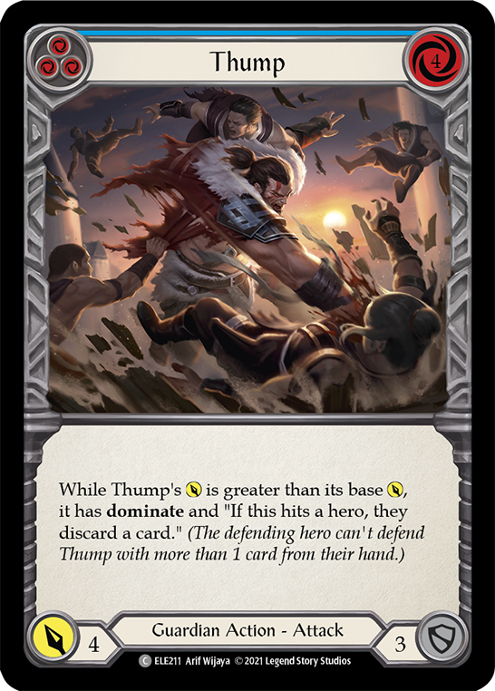 Thump (Blue) [ELE211] (Tales of Aria)  1st Edition Rainbow Foil | Total Play