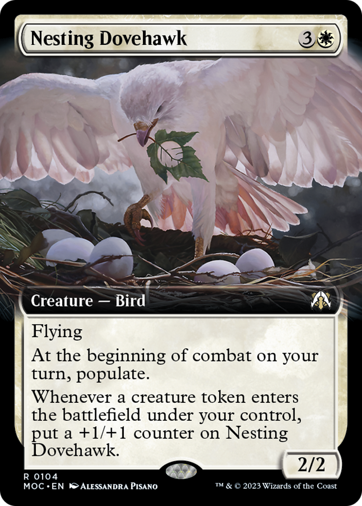 Nesting Dovehawk (Extended Art) [March of the Machine Commander] | Total Play