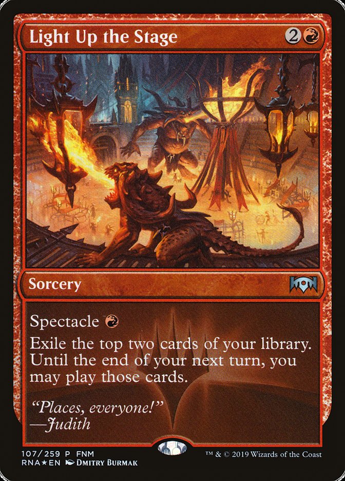 Light Up the Stage (FNM) [Ravnica Allegiance Promos] | Total Play