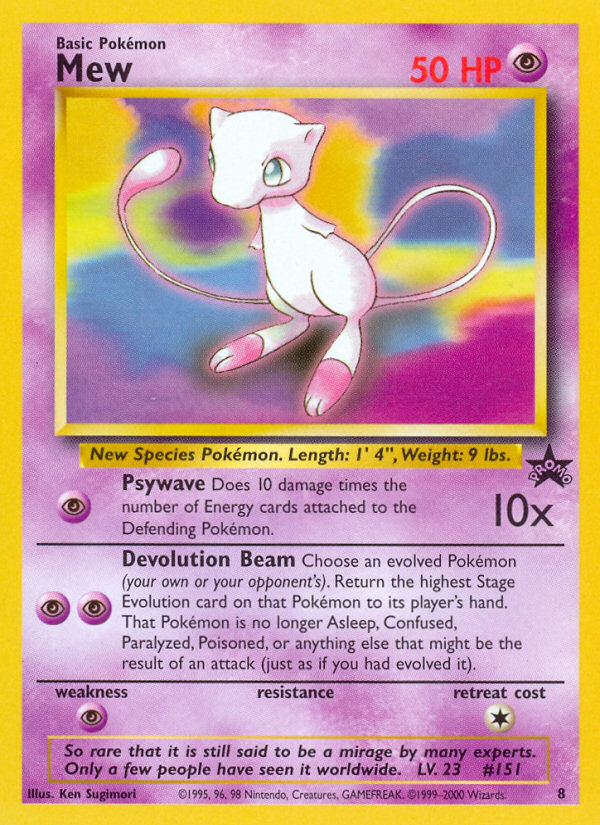 Mew (8) [Wizards of the Coast: Black Star Promos] | Total Play